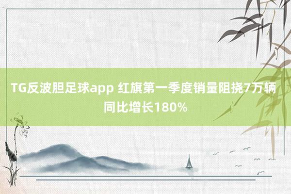 TG反波胆足球app 红旗第一季度销量阻挠7万辆 同比增长180%