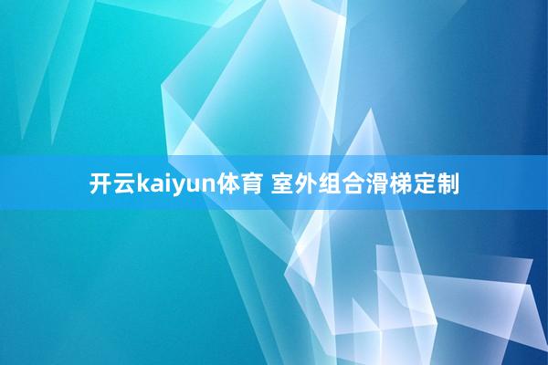 开云kaiyun体育 室外组合滑梯定制