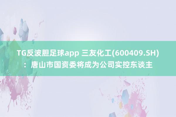 TG反波胆足球app 三友化工(600409.SH)：唐山市国资委将成为公司实控东谈主