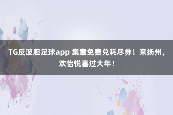 TG反波胆足球app 集章免费兑耗尽券！来扬州，欢怡悦喜过大年！