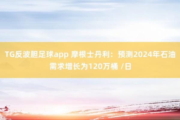 TG反波胆足球app 摩根士丹利：预测2024年石油需求增长为120万桶 /日