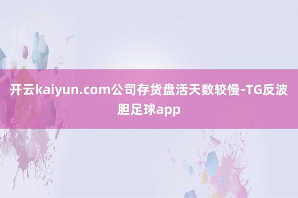 开云kaiyun.com公司存货盘活天数较慢-TG反波胆足球app