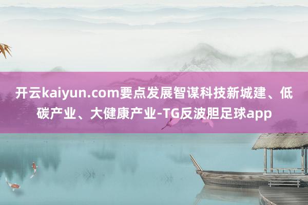 开云kaiyun.com要点发展智谋科技新城建、低碳产业、大健康产业-TG反波胆足球app