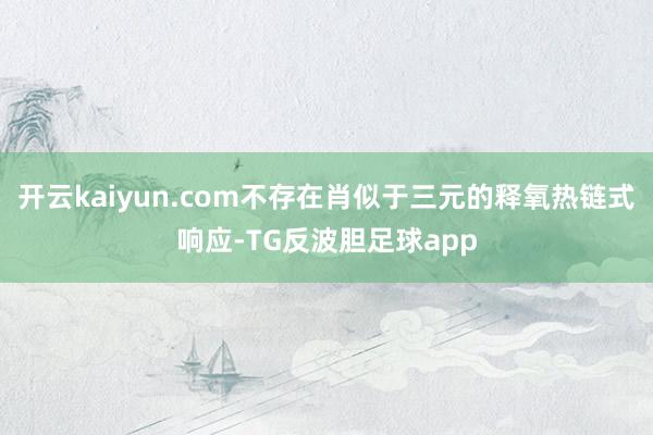 开云kaiyun.com不存在肖似于三元的释氧热链式响应-TG反波胆足球app