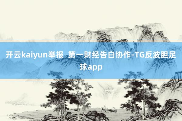 开云kaiyun举报  第一财经告白协作-TG反波胆足球app