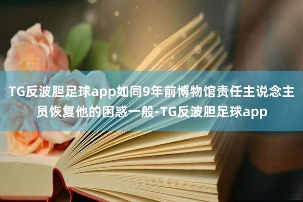 TG反波胆足球app如同9年前博物馆责任主说念主员恢复他的困惑一般-TG反波胆足球app