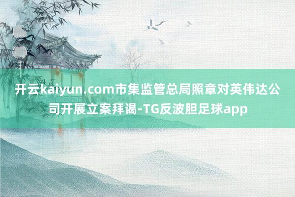 开云kaiyun.com市集监管总局照章对英伟达公司开展立案拜谒-TG反波胆足球app