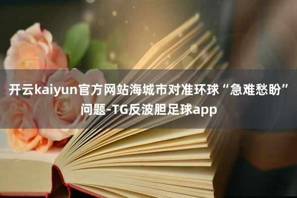 开云kaiyun官方网站海城市对准环球“急难愁盼”问题-TG反波胆足球app