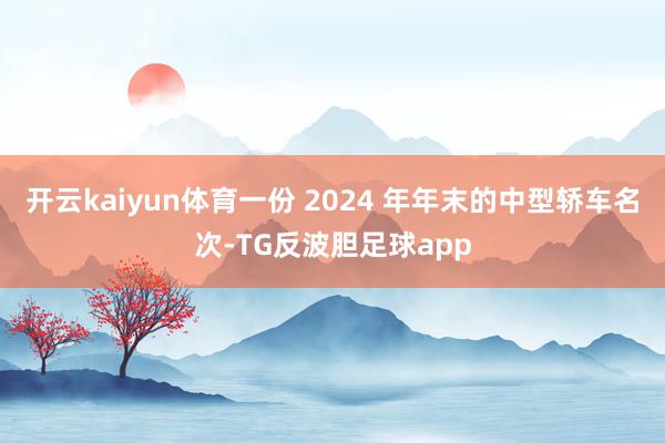 开云kaiyun体育一份 2024 年年末的中型轿车名次-TG反波胆足球app