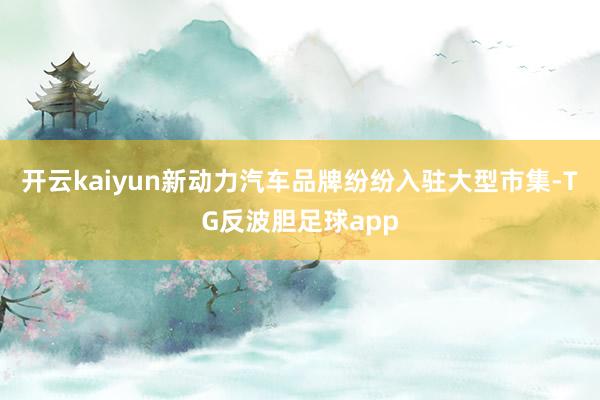 开云kaiyun新动力汽车品牌纷纷入驻大型市集-TG反波胆足球app