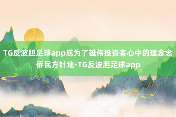 TG反波胆足球app成为了雄伟投资者心中的理念念侨民方针地-TG反波胆足球app