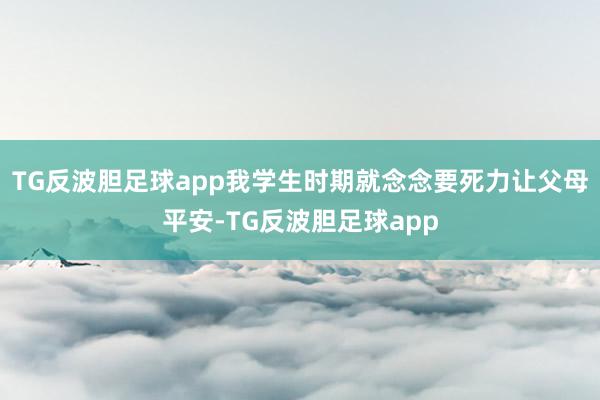 TG反波胆足球app我学生时期就念念要死力让父母平安-TG反波胆足球app